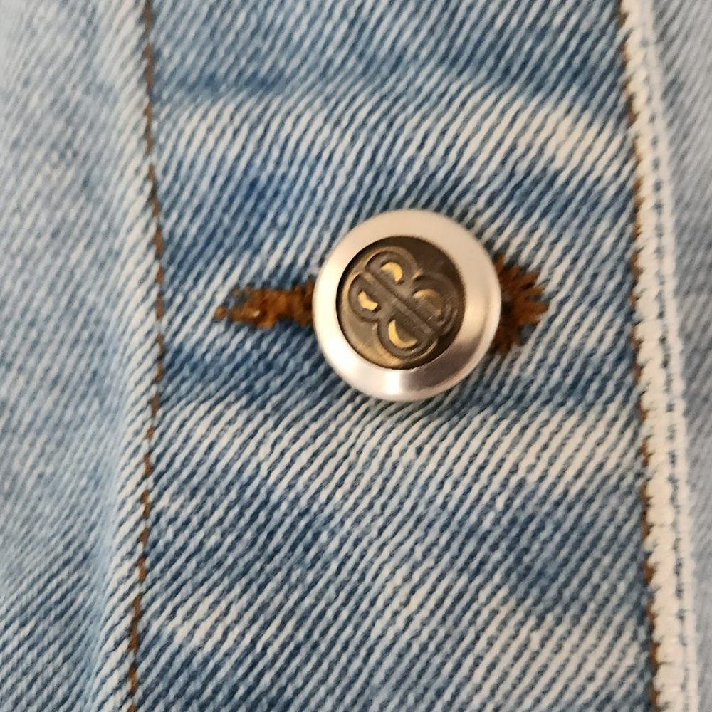 Vintage Bill Blass denim vest - Picture 3 of 10